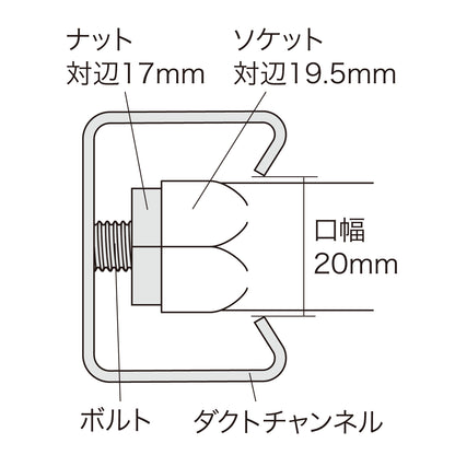 ジェフコム 貫通ソケットハンマー DCH-190S