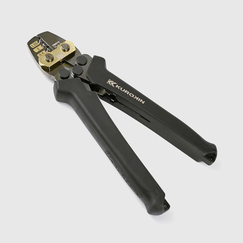 【予約商品】フジ矢 圧着⼯具 (裸端⼦‧裸スリーブ⽤)（黒金）FC-15-BG-