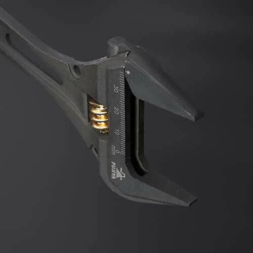 フジ矢 ギア付モンキーレンチ（黒金）FGL-38-BG-