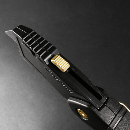 【予約商品】フジ矢 電工ユーティリティナイフ折りたたみタイプ（黒金） FK12-BG-