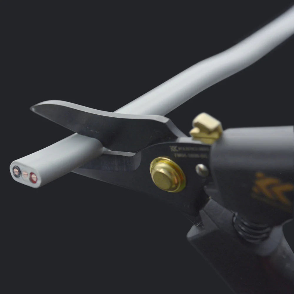 フジ矢 電工ストレートバサミ ロック付 (黒金) FM04-180NL-BG フジ矢 電工ストレートバサミ ロック付 (黒金) FM04-180NL-BG