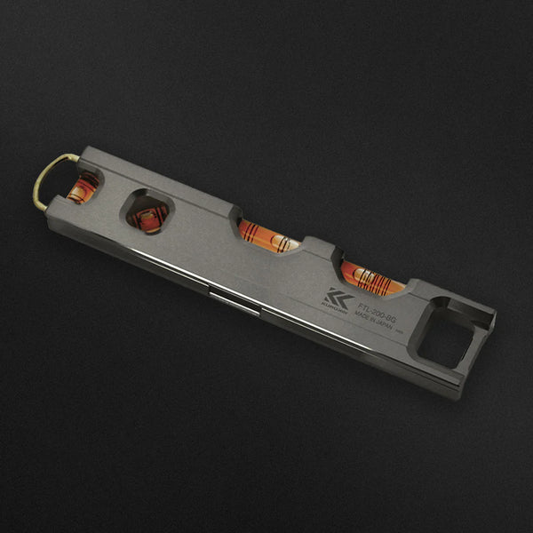 フジ矢 アルミ水平器(黒金) FTL-200-BG