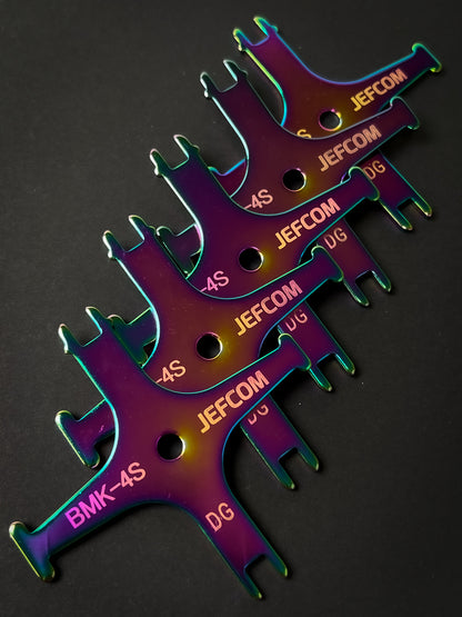 ジェフコム 盤用マルチキー (レインボーカラー) BMK-4S-RB