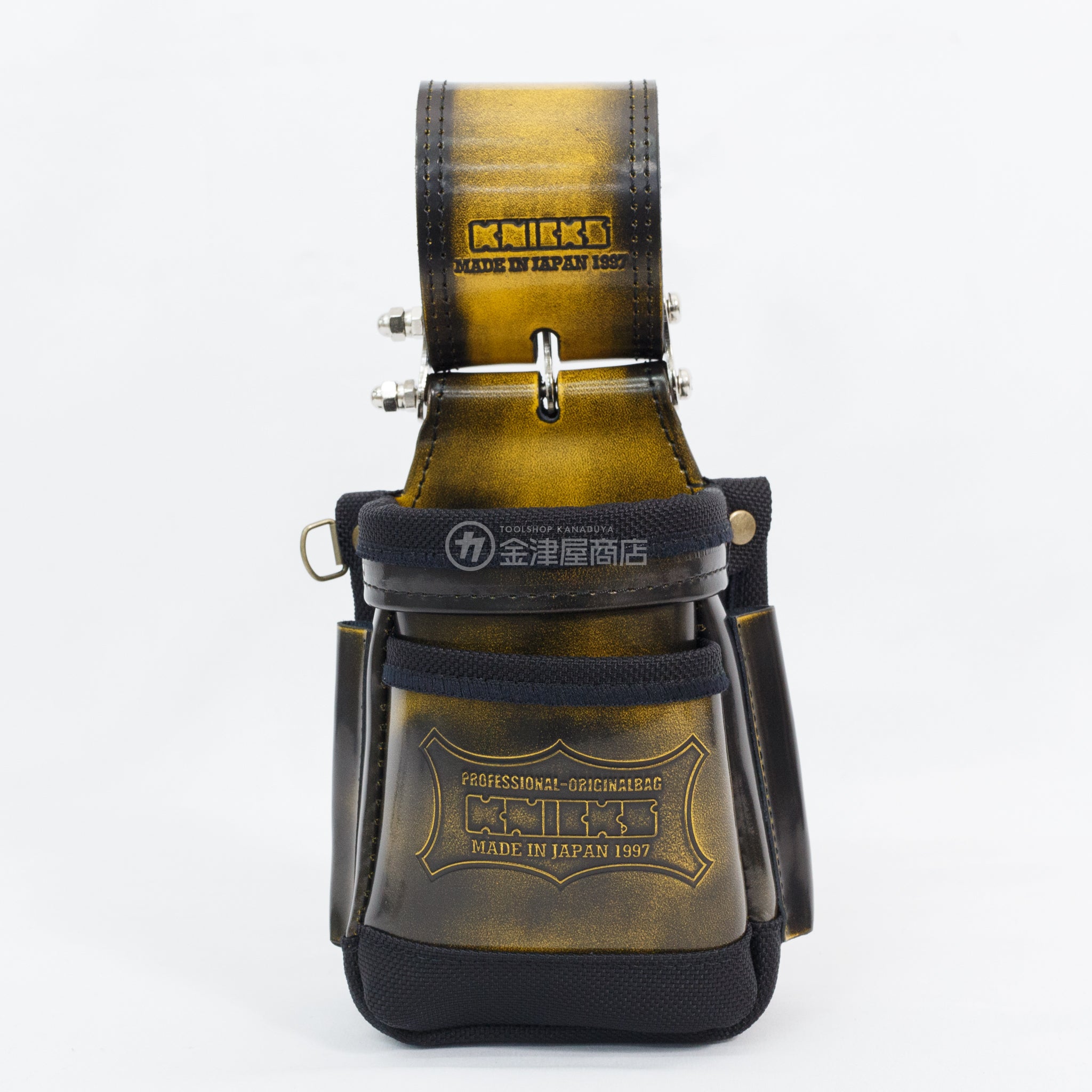 KNICKS Advan Glass Leather Small Waist Bag ADV-201VADX