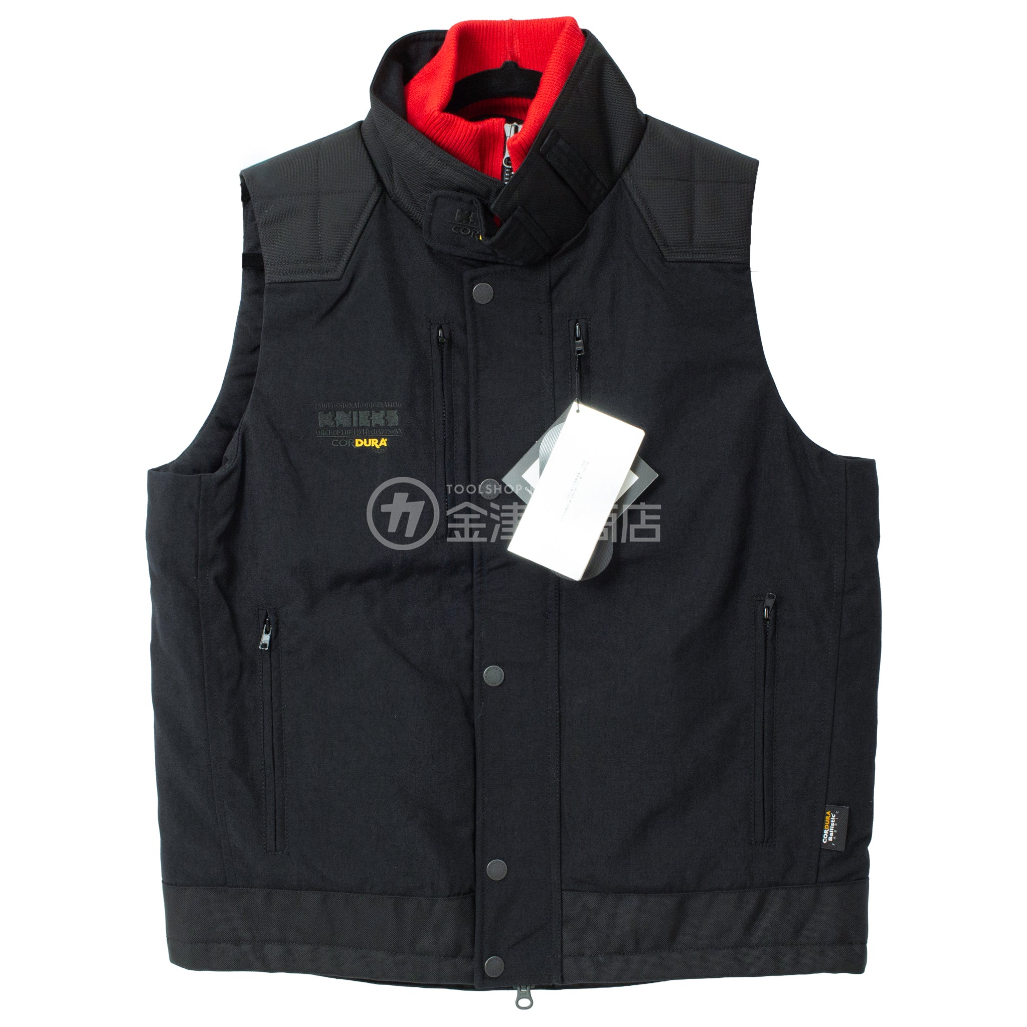 ニックス(KNICKS) コーデュラ 防寒ベスト【2026年刺繍タイプ】ブラック