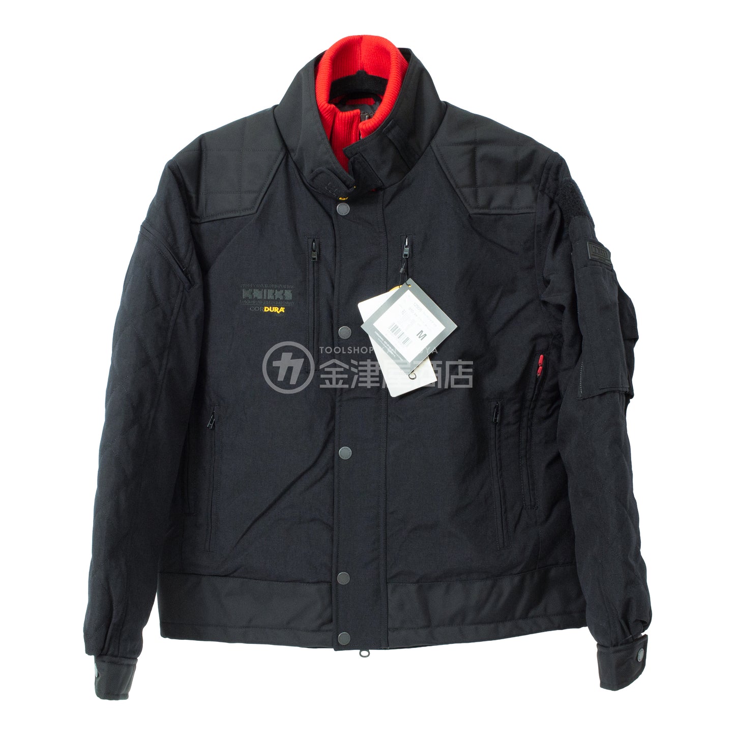 ニックス(KNICKS) コーデュラ 防寒ジャケット【2026年刺繍タイプ】 ブラック/レッド 12505-12505-910-M-2026