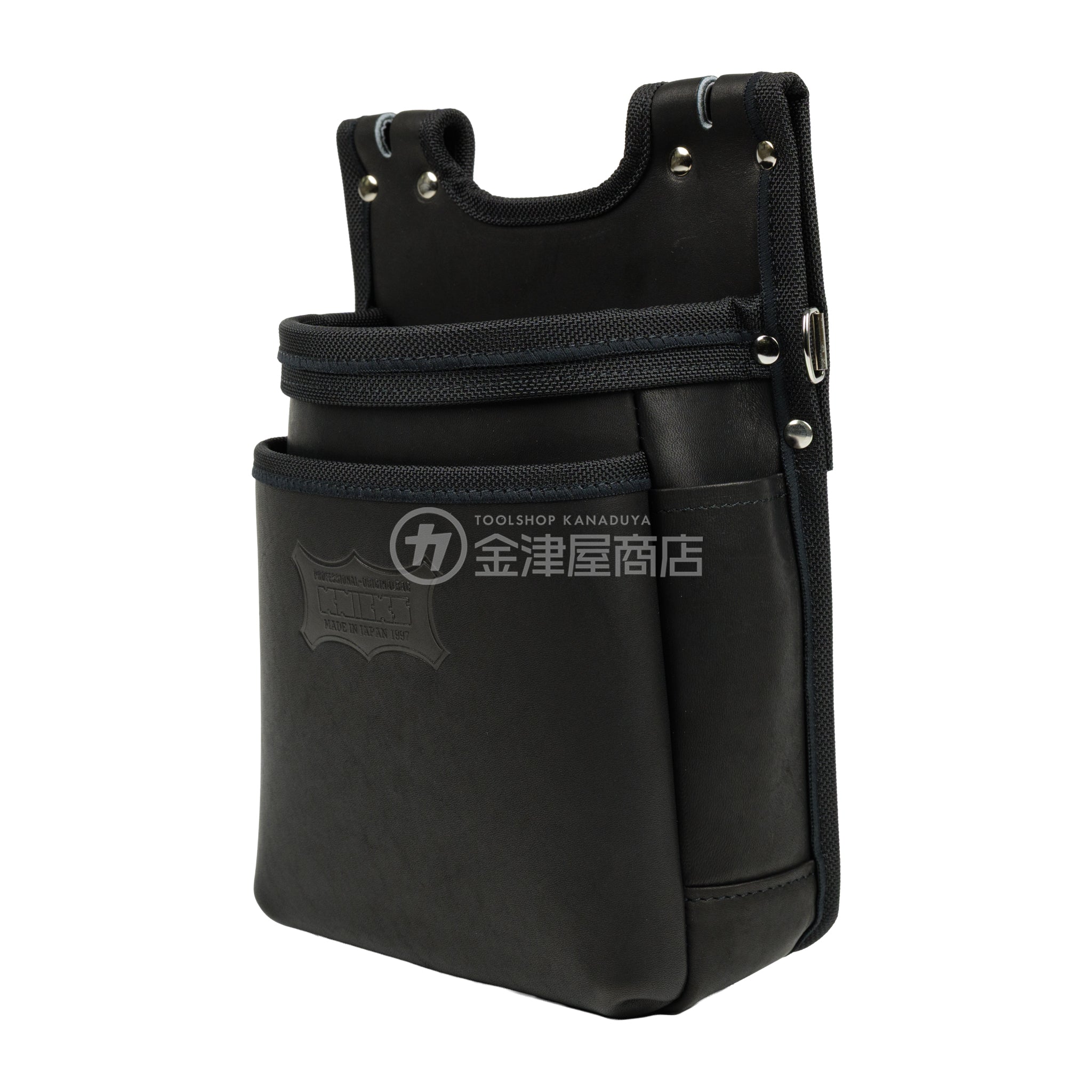 ラスト一点限り　ニックス KGC-201BA　グローブ革建築用2段腰袋 楽天市場】ニックス グローブ革建築用2段腰袋(バリスティックナイロン