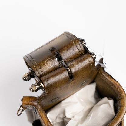 ニックス(KNICKS) 最高級硬式グローブ革チェーンタイプ VA小物腰袋 KGC-201VADX【ヴィンテージカラー】追加カスタム スタッズ6点打ち-