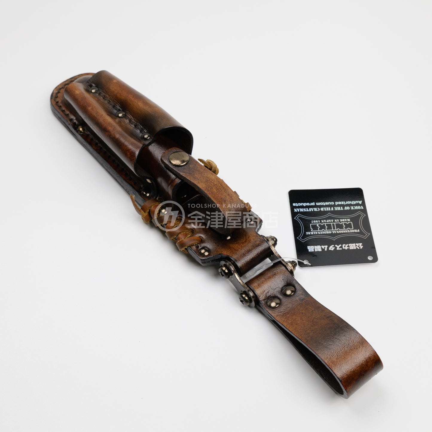 ニックス(KNICKS) チェーンタイプマッキーホルダー KN-100MHDX【ヴィンテージカラー】 追加カスタム VC革紐W巻-