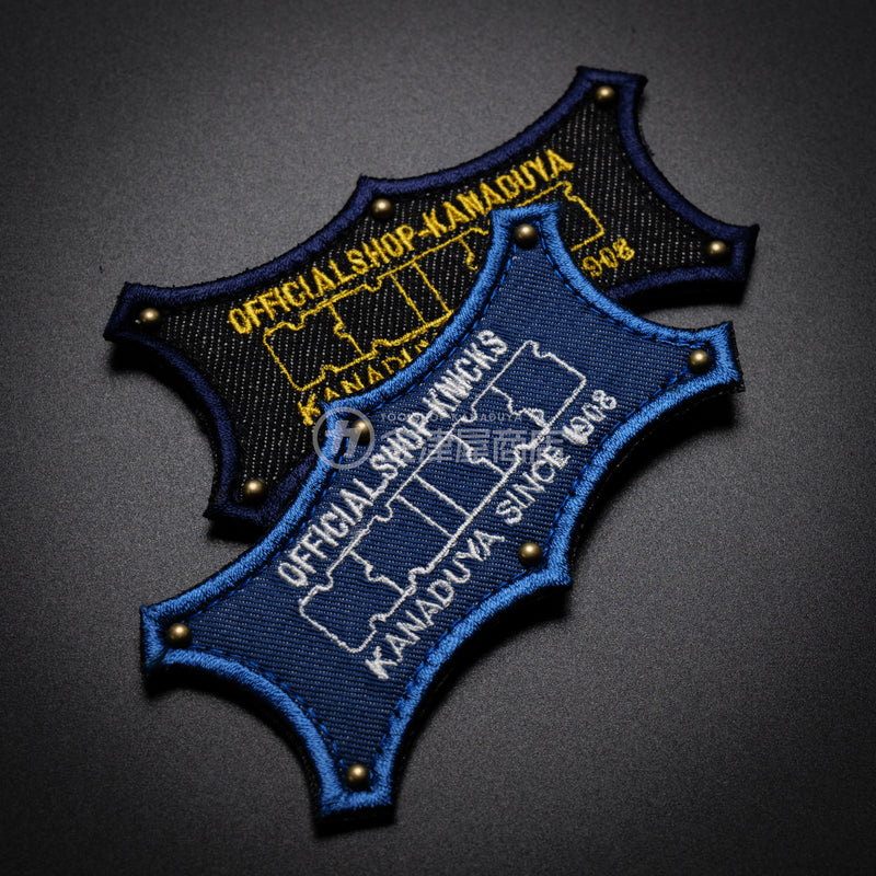 金津屋×KNICKS ベルクロデニムワッペン-