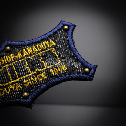 金津屋×KNICKS ベルクロデニムワッペン-