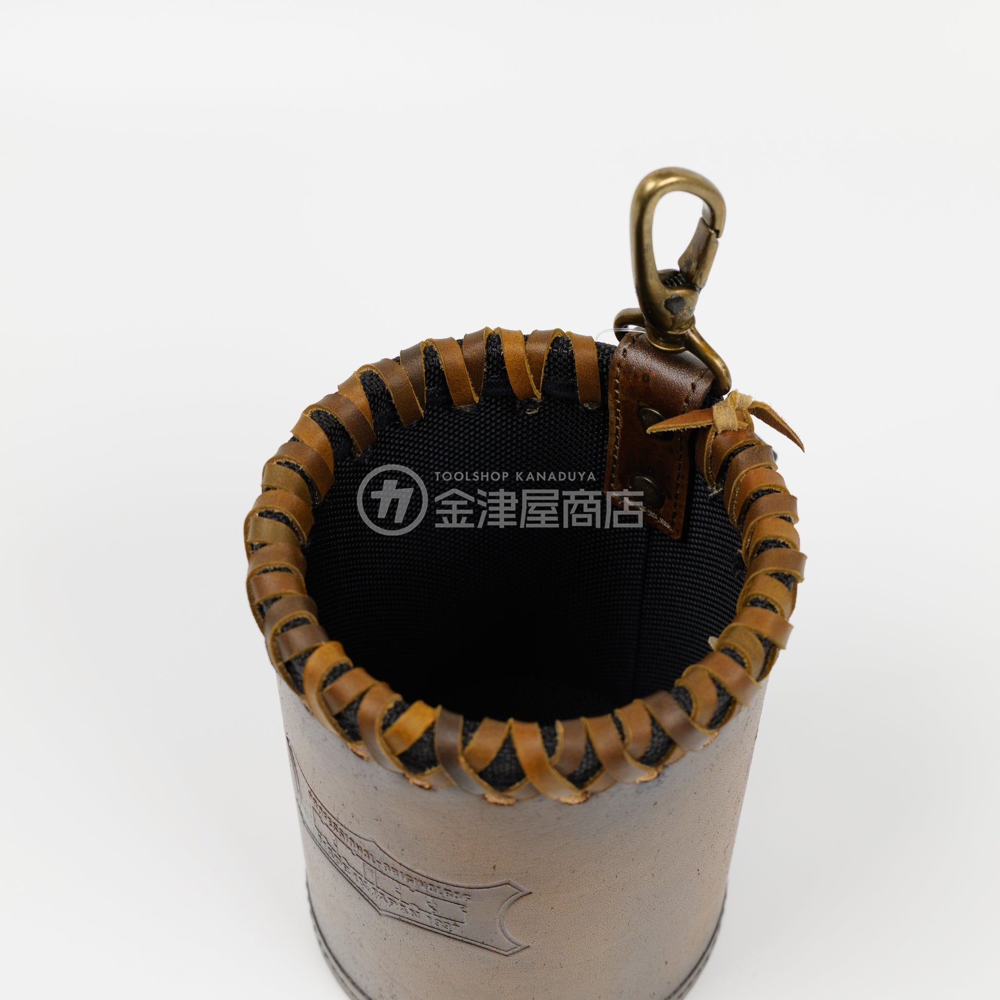 ニックス(KNICKS) 自立型ダストカップ KNS-100DC【ヴィンテージカラー】追加カスタム VC革紐W巻-