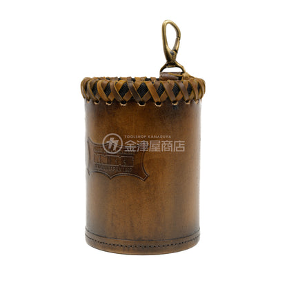 ニックス(KNICKS) 自立型ダストカップ KNS-100DC【ヴィンテージカラー】追加カスタム VC革紐W巻-