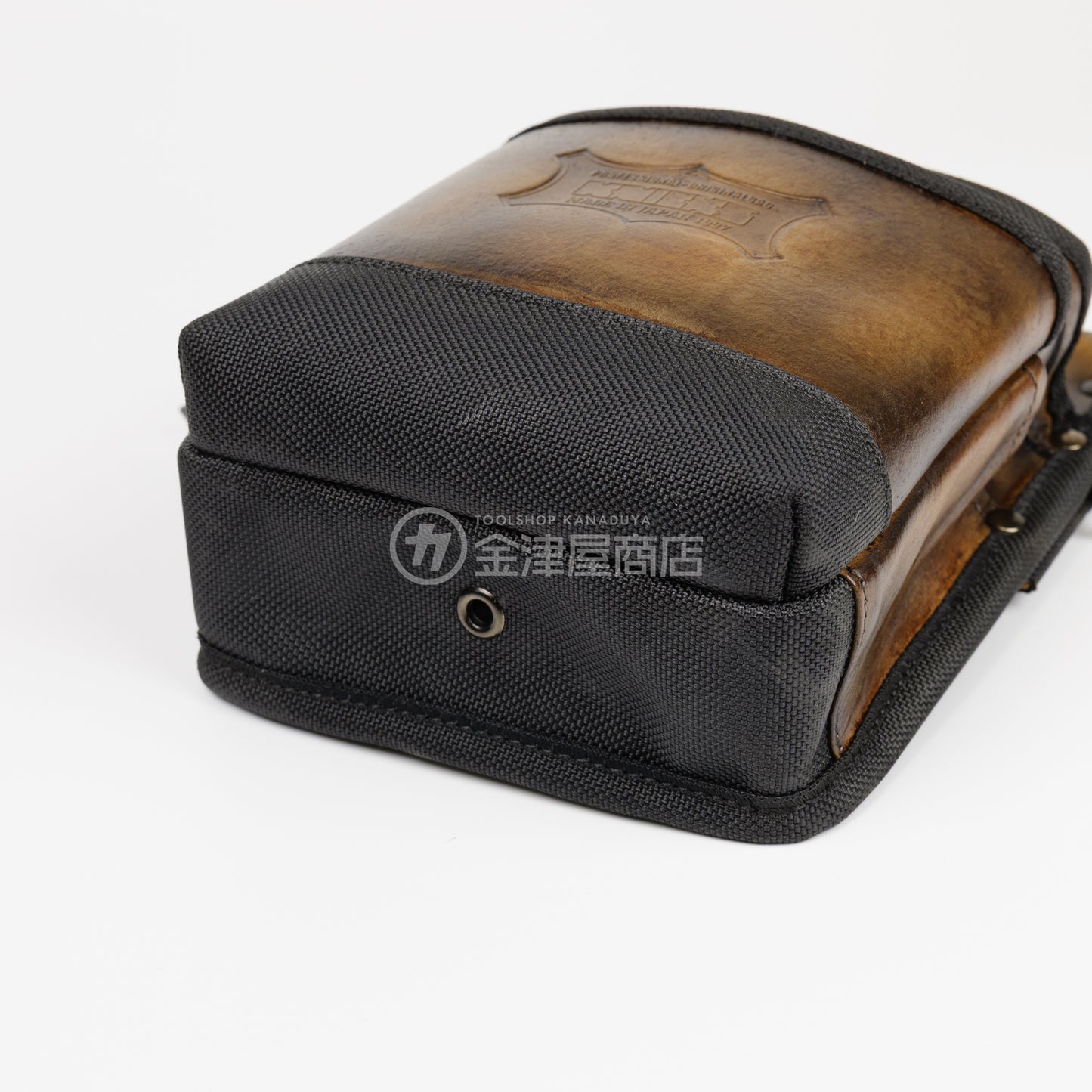 ニックス(KNICKS) 鳶職向仕様ツーウェイタイプヌメ革２段腰袋 底・縁補強タイプ KNS-201TB 【ヴィンテージカラー】-
