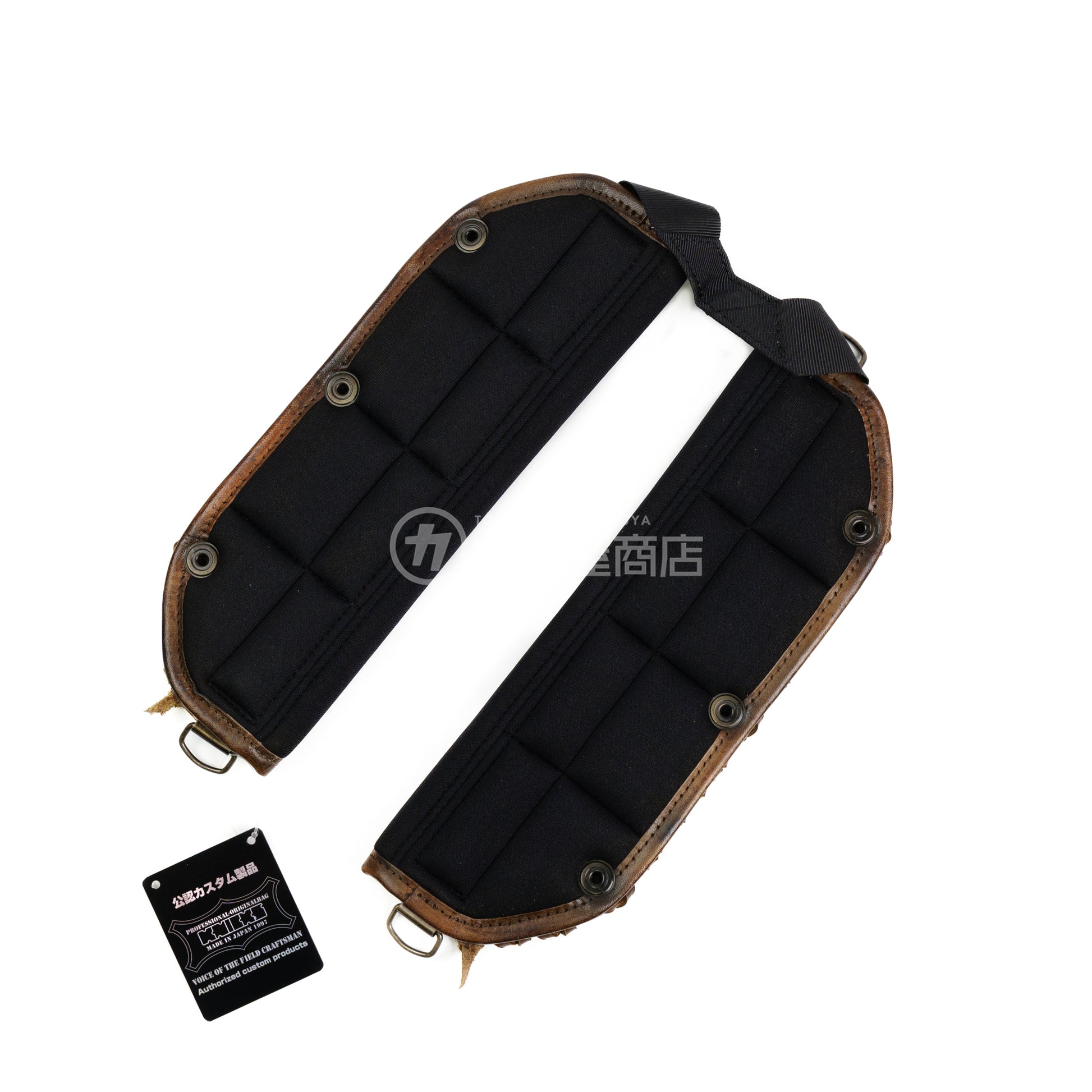ニックス(KNICKS) ヌメ革後付ショルダーパット KNS-22S【ヴィンテージカラー】追加カスタム VC革紐W巻-
