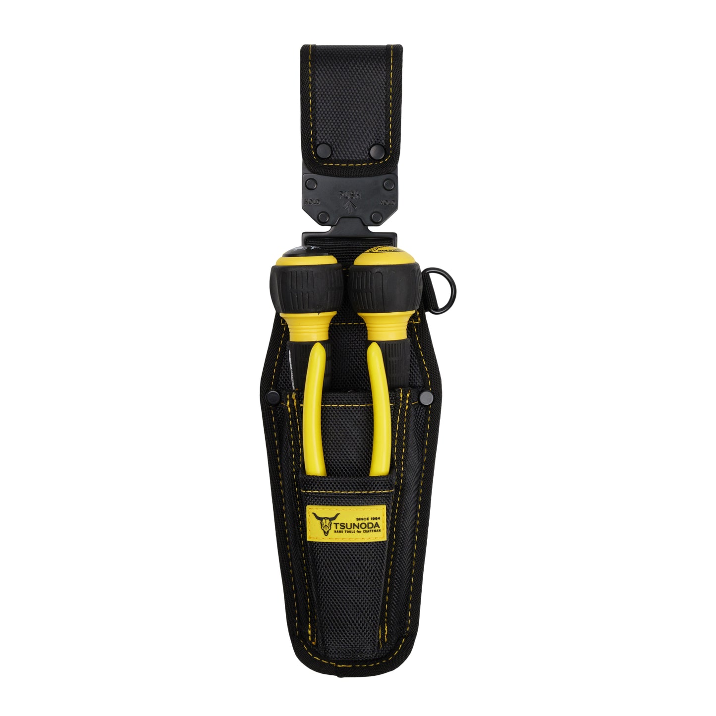 ツノダ LOCX 着脱式 ドライバー・ペンチ差し 2段 バックル付 LX-SDI2B