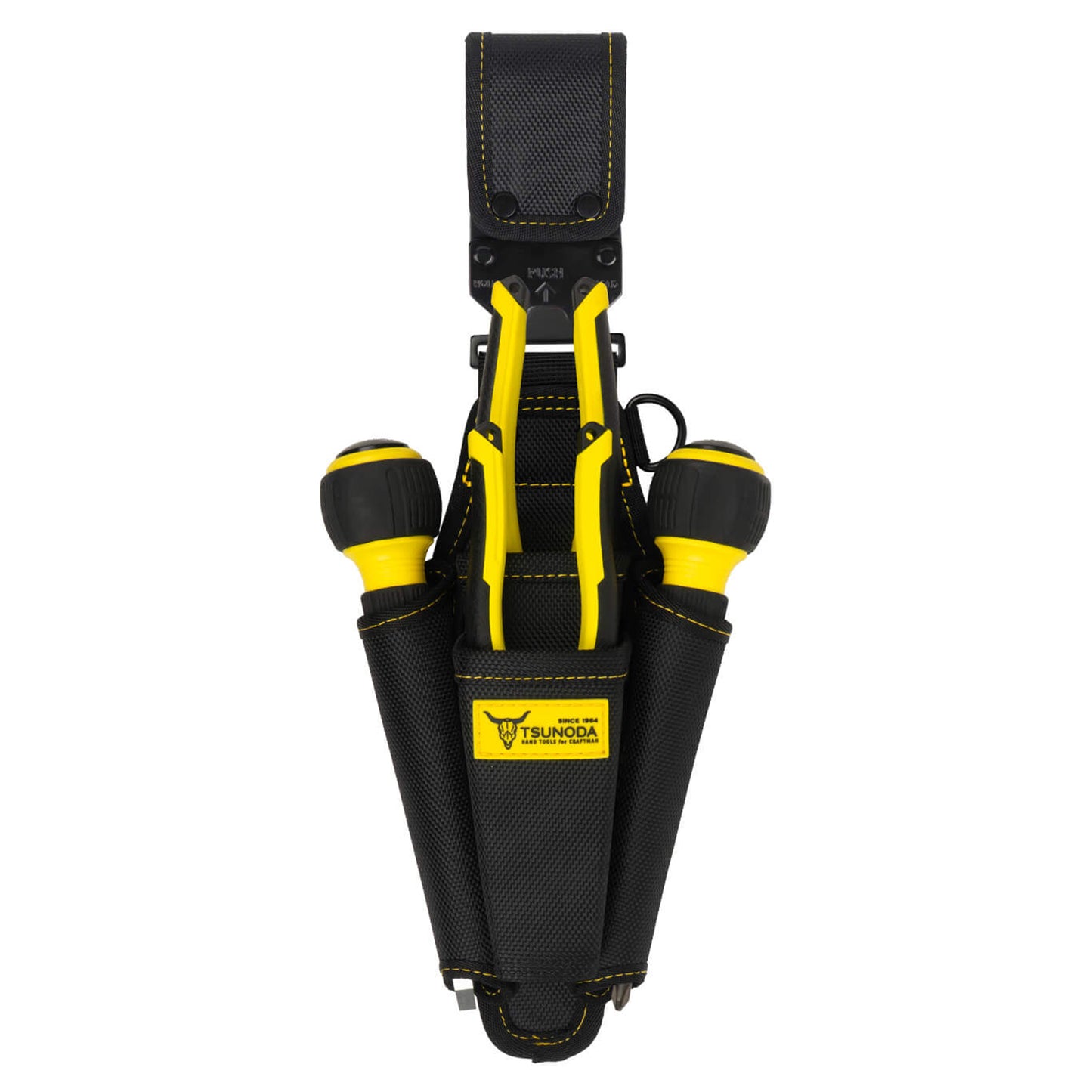 ツノダ LOCX 着脱式ペンチ2段サイドドライバー差し バックル付 LX-SDO2B-