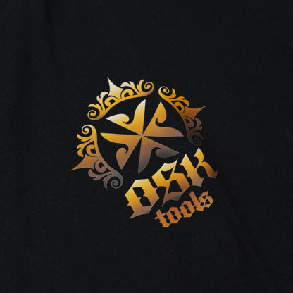 OSKTools 6.2oz ヘビーウェイト エンブレムロゴTシャツ ブラック-