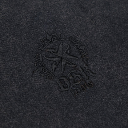 OSKTools 6.2oz フェードウォッシュ ロゴTシャツ フェードブラック-