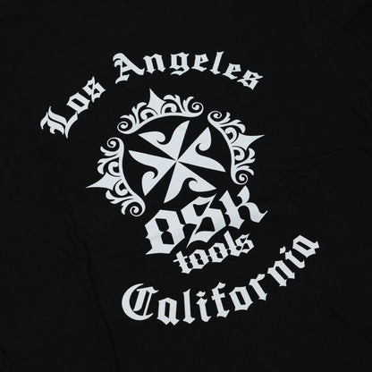 OSKTools 5.6oz カリフォルニア ロゴTシャツ ブラック-