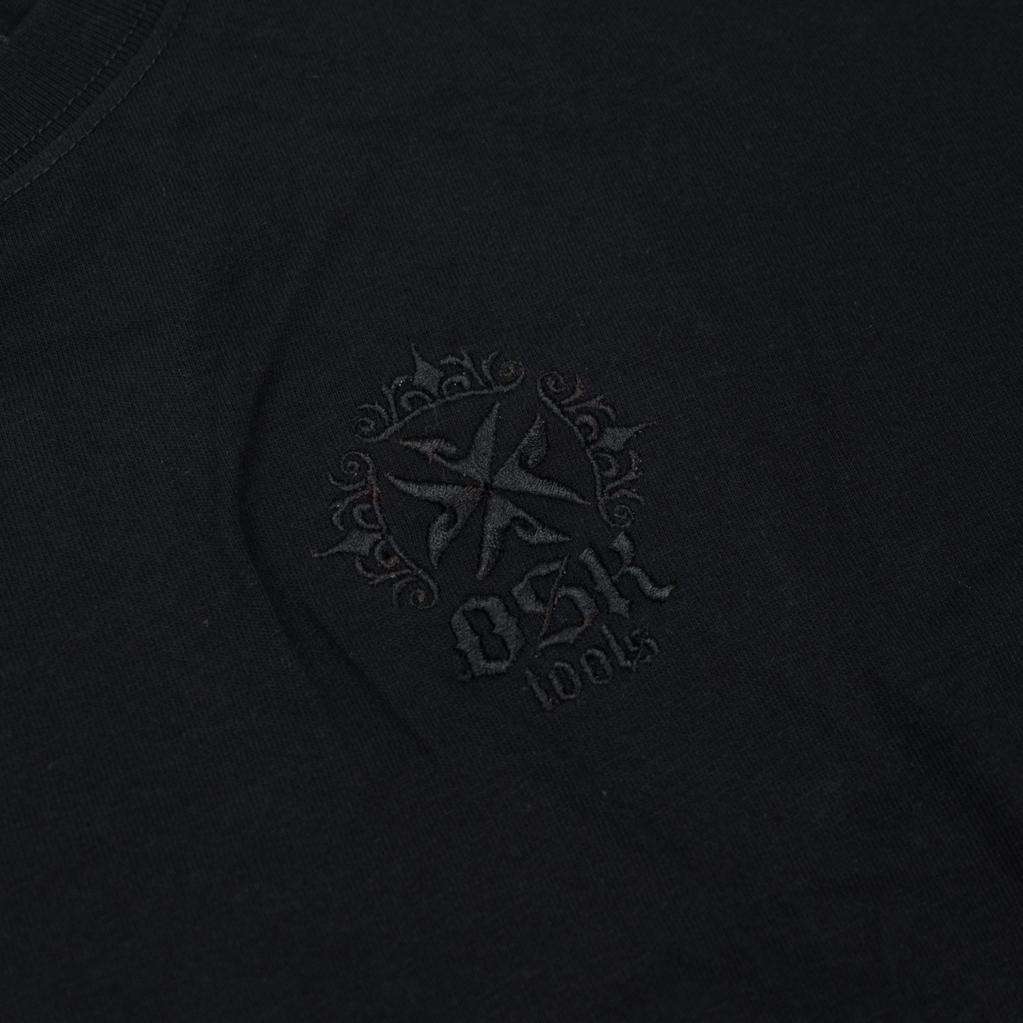 OSKTools 6.2oz ヘビーウェイト ロゴTシャツ ブラック/ホワイト-