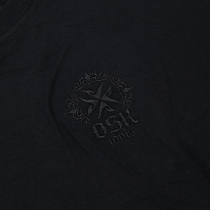 OSKTools 6.2oz ヘビーウェイト ロゴTシャツ ブラック/ホワイト-