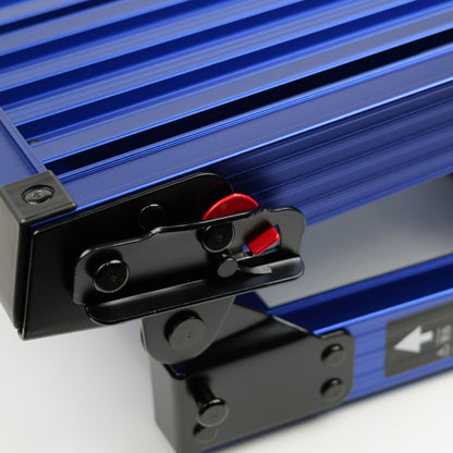 高儀×長谷川工業 SKYSTEP アルミ脚部伸縮足場台 MB-1000(天板高さ0.65～0.96m) メタルブルー【関東限定】-