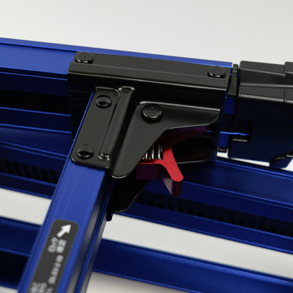 高儀×長谷川工業 SKYSTEP アルミ脚部伸縮足場台 MB-1000(天板高さ0.65～0.96m) メタルブルー【関東限定】-