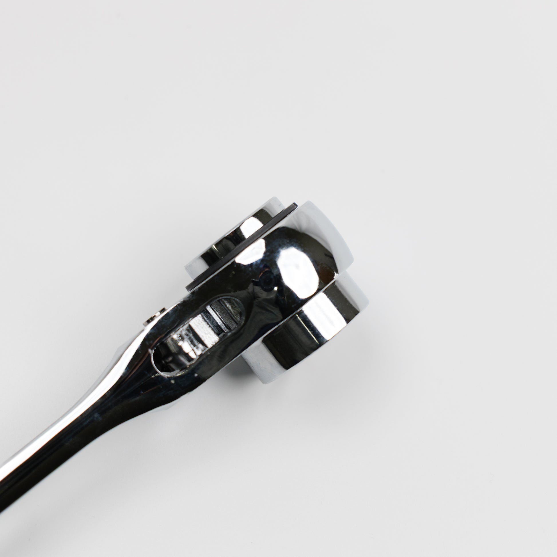 TOP工業 特注 鳶仕様ステンレスラチェットレンチ(シノ付) 19×24コンパクトソケット SRM-19×24N-BT カスタム-