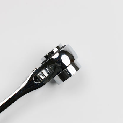 TOP工業 特注 鳶仕様ステンレスラチェットレンチ(シノ付) 19×24コンパクトソケット SRM-19×24N-BT カスタム-