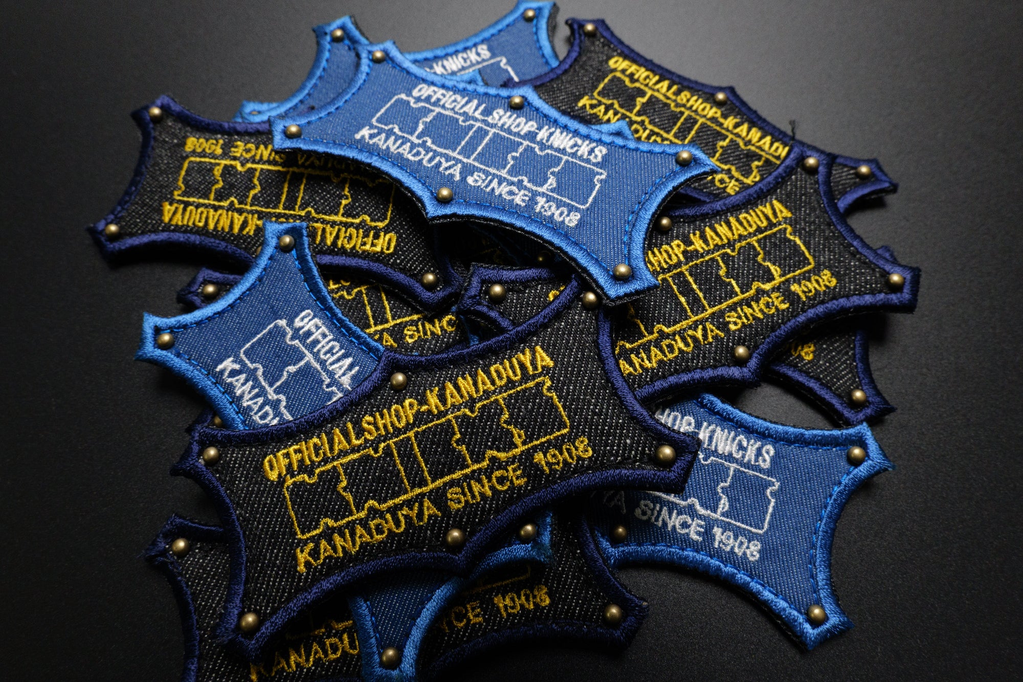 金津屋×KNICKS ベルクロデニムワッペン