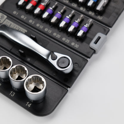 ビッグマン 1/4"DR(6.35mm) ラチェットツールセット 23Pcs ATS-132