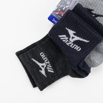 MIZUNO WORK メンズ ワークソックス 12cm丈 強靭フィット 3P 681-452B