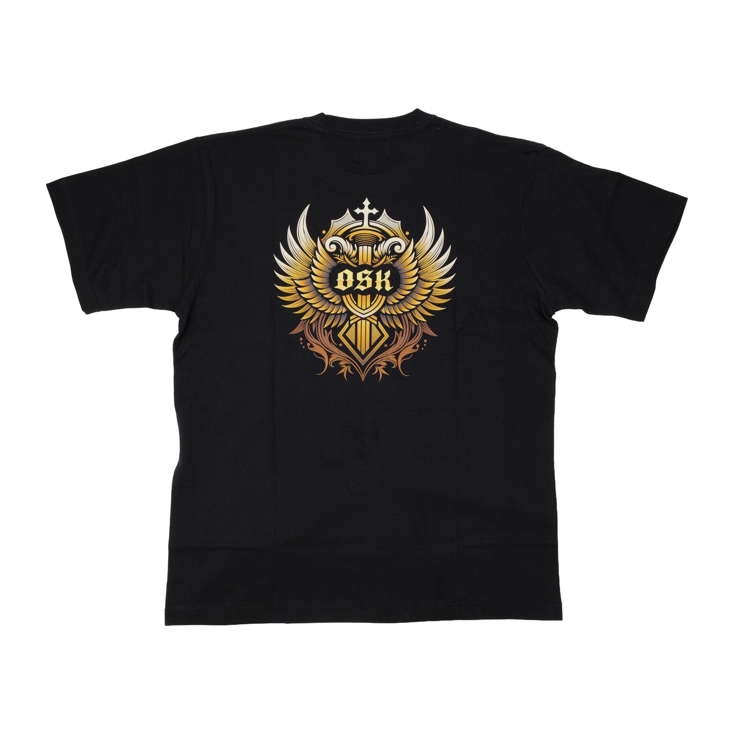 OSKTools 6.2oz ヘビーウェイト エンブレムロゴTシャツ ブラック-