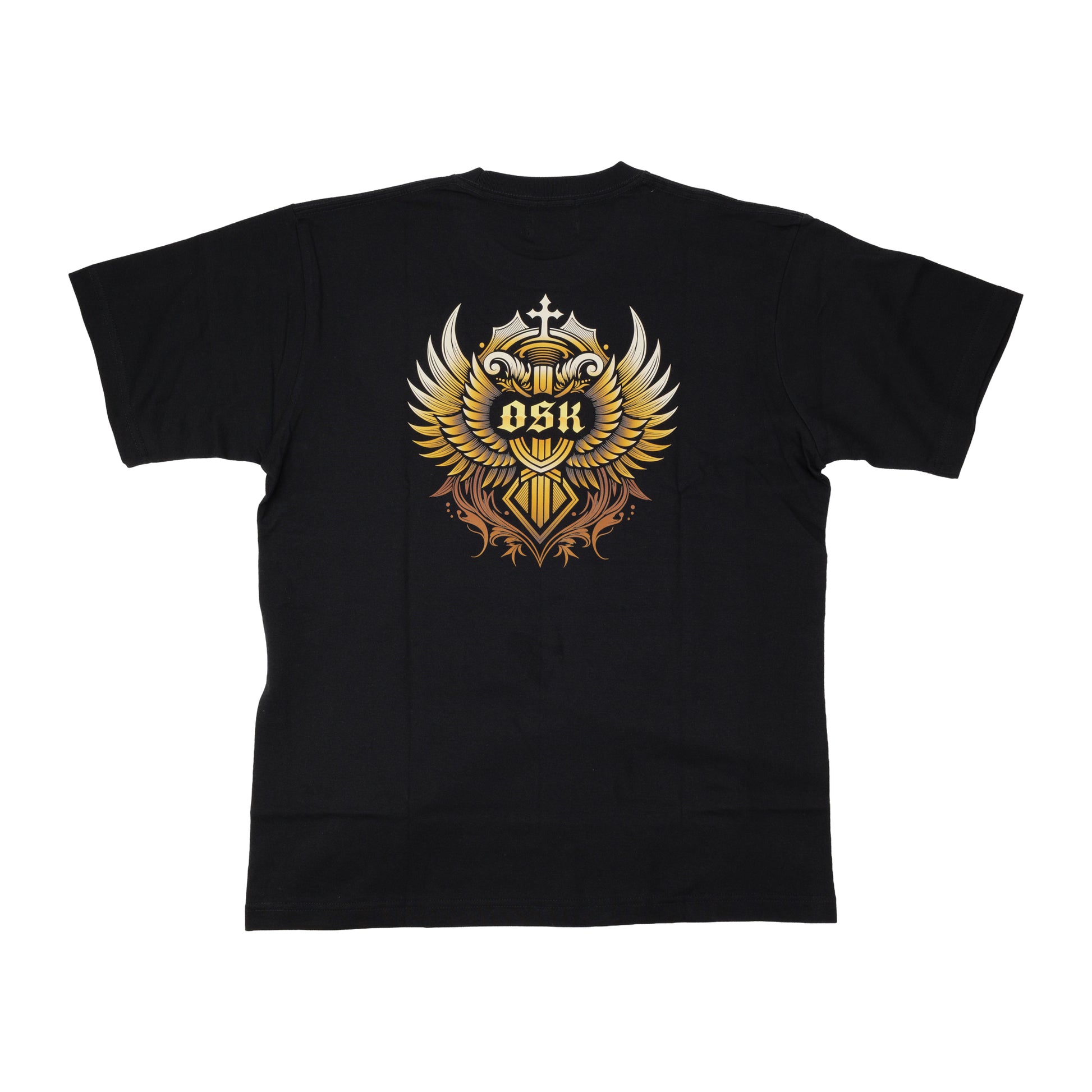 OSKTools 6.2oz ヘビーウェイト エンブレムロゴTシャツ ブラック-