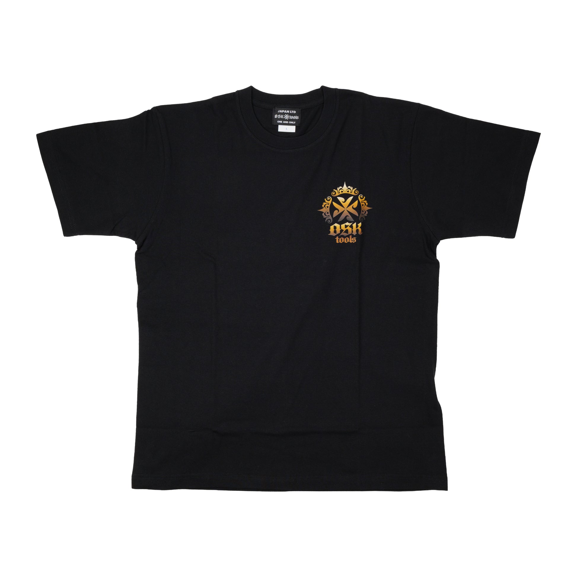 OSKTools 6.2oz ヘビーウェイト エンブレムロゴTシャツ ブラック-