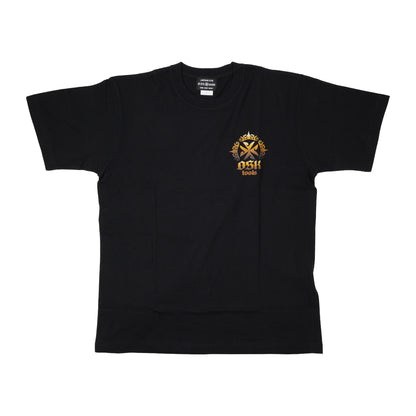 OSKTools 6.2oz ヘビーウェイト エンブレムロゴTシャツ ブラック-