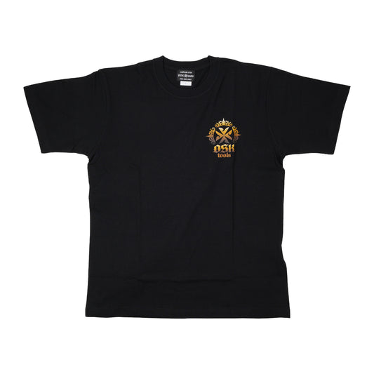 OSKTools 6.2oz ヘビーウェイト エンブレムロゴTシャツ ブラック-