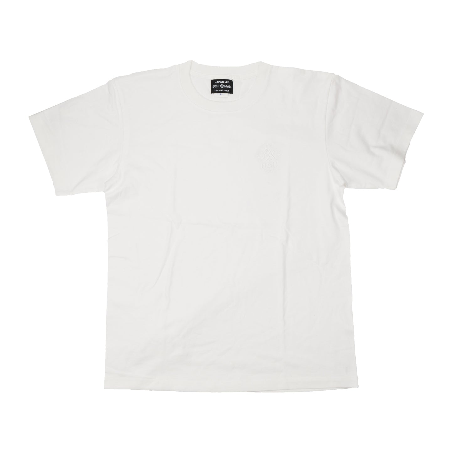 OSKTools 6.2oz ヘビーウェイト ロゴTシャツ ブラック/ホワイト-