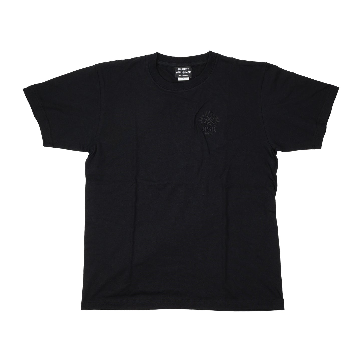 OSKTools 6.2oz ヘビーウェイト ロゴTシャツ ブラック/ホワイト-