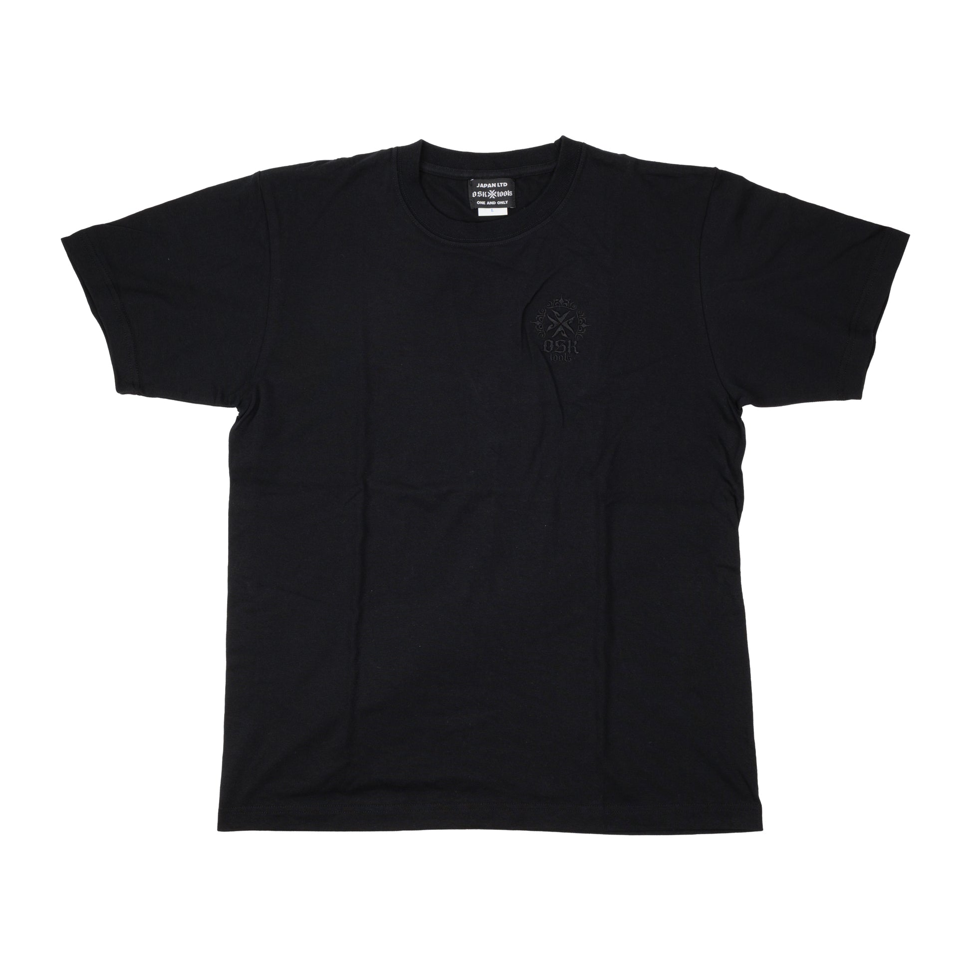 OSKTools 6.2oz ヘビーウェイト ロゴTシャツ ブラック/ホワイト-