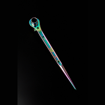 TOP工業 両口ラチェットレンチ イオンプレーティング虹色 RM-17X21N-ST-RA-