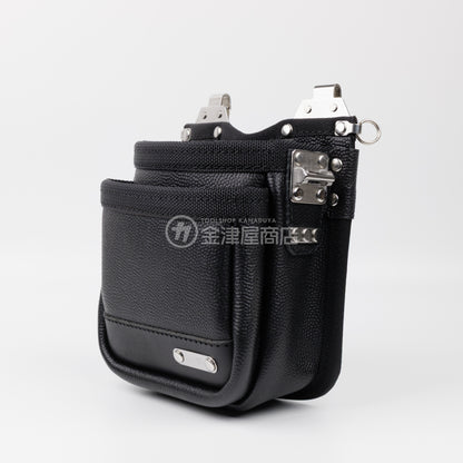 MIKI 本革2段腰袋 エンボス加工革・ダイレクトタイプ SPH-BM2D-