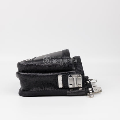 MIKI 本革2段腰袋 エンボス加工革・ダイレクトタイプ SPH-BM2D-