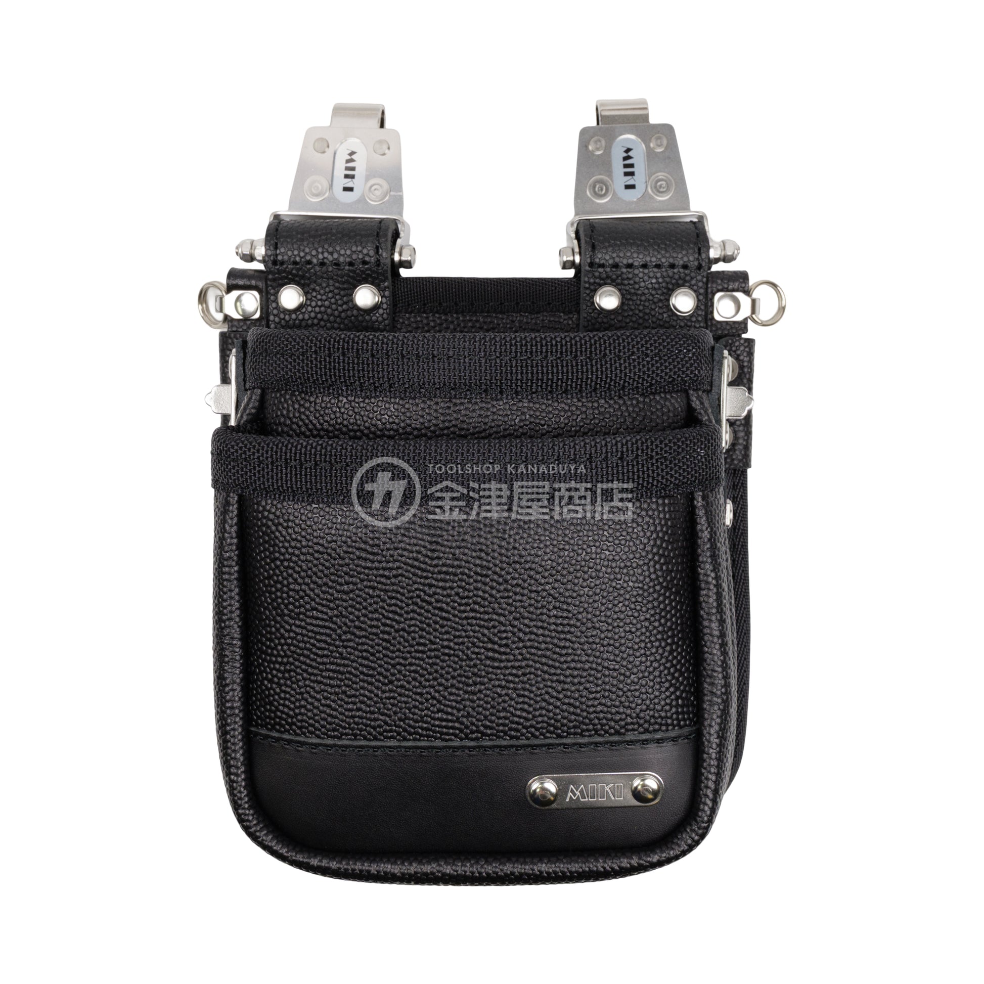 MIKI 本革2段腰袋 エンボス加工革・スイングタイプ SPH-BM2S-