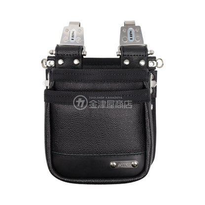 MIKI 本革2段腰袋 エンボス加工革・スイングタイプ SPH-BM2S-