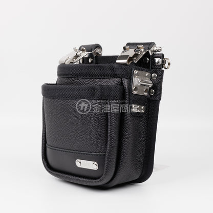 MIKI 本革2段腰袋 エンボス加工革・スイングタイプ SPH-BM2S-