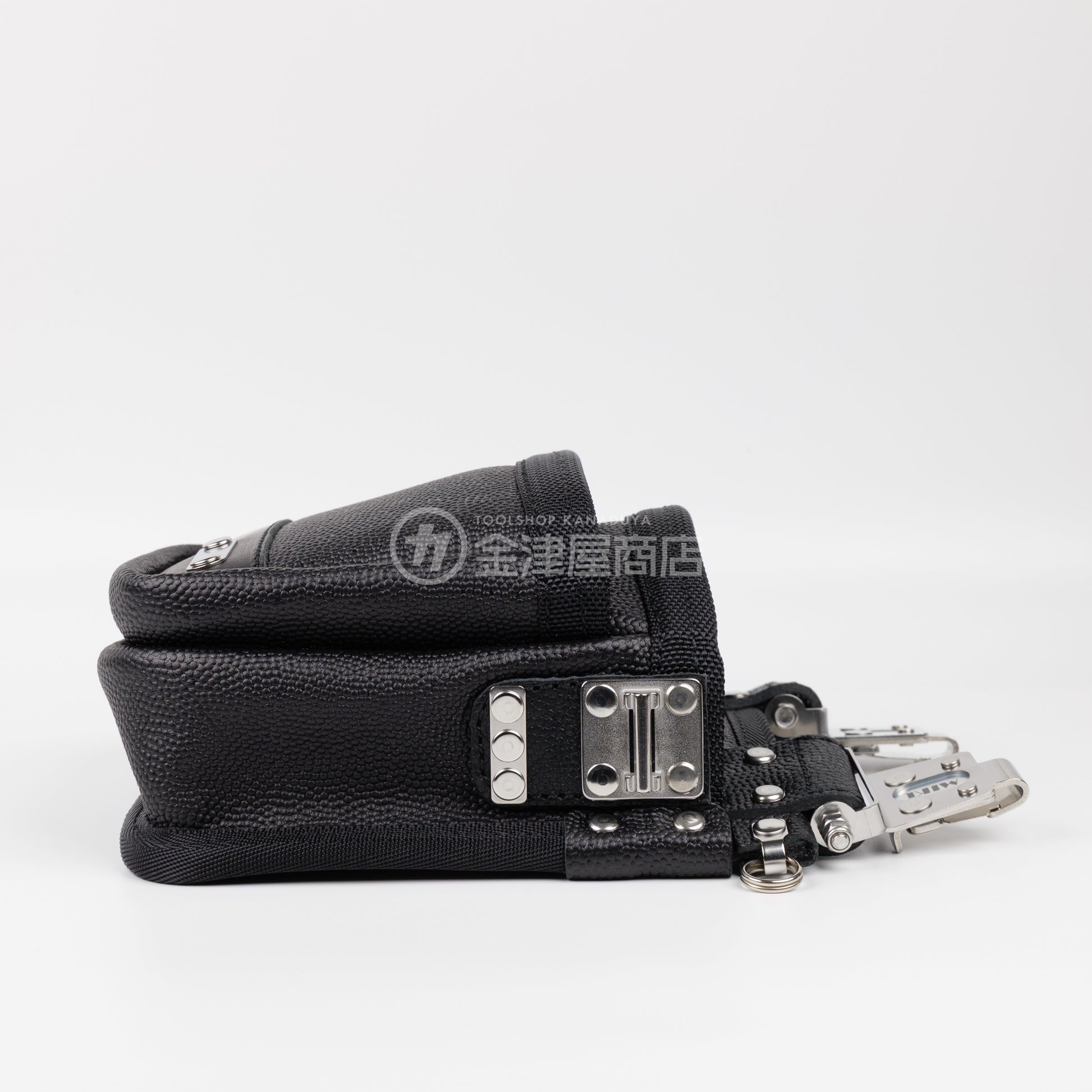 MIKI 本革2段腰袋 エンボス加工革・スイングタイプ SPH-BM2S-