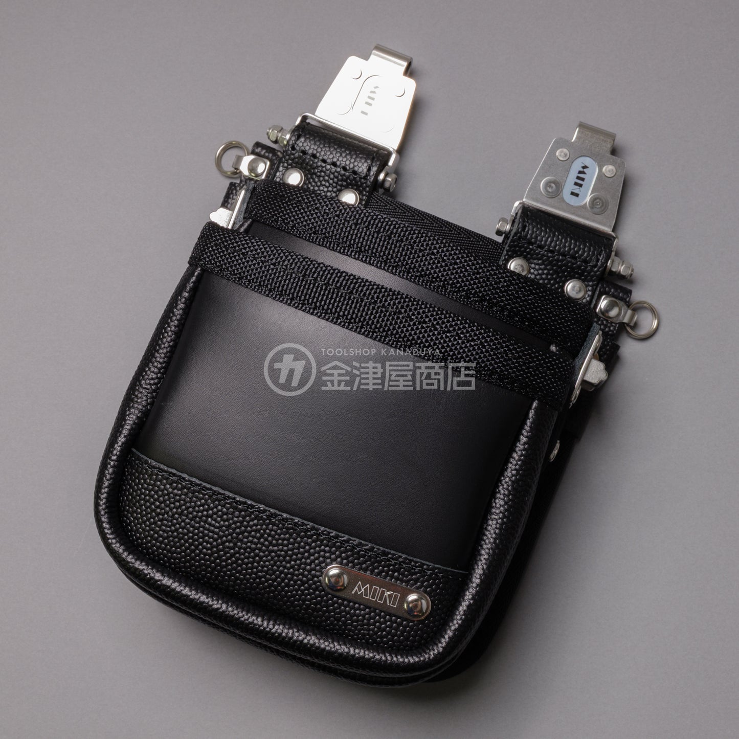 MIKI 本革2段腰袋 牛表皮革・スイングタイプ SPH-OM2S-