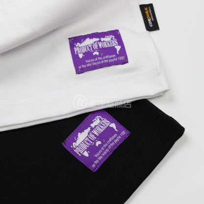 ニックス(KNICKS) コーデュラ生地 無地Tシャツ 黒/白 ST-1105-